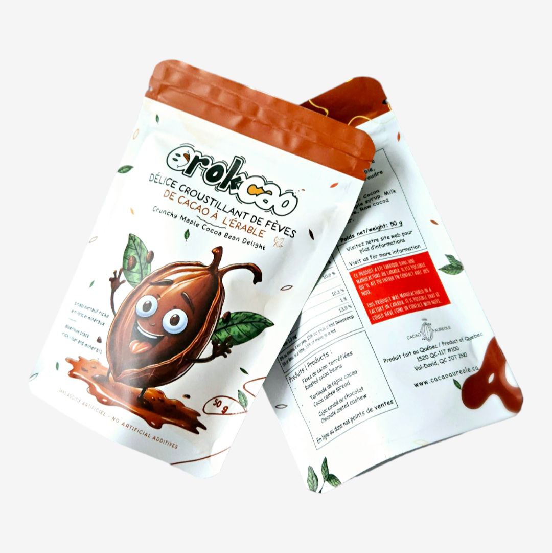 Fèves de cacao à l'érable et Chocolat
