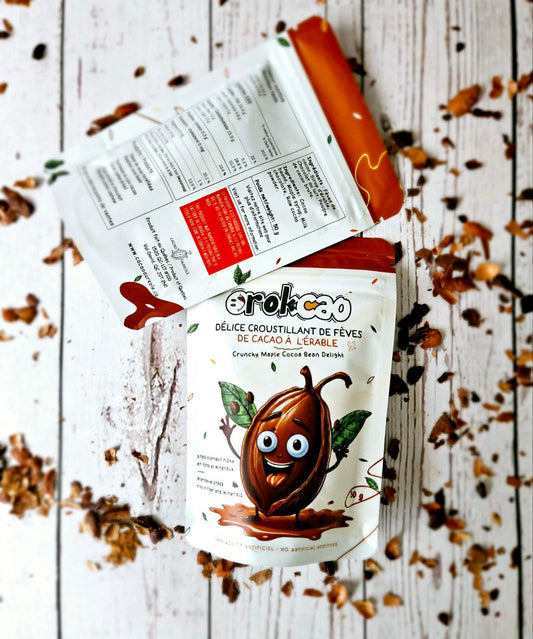 Maple and chocolate cocoa beans  🍁🍫