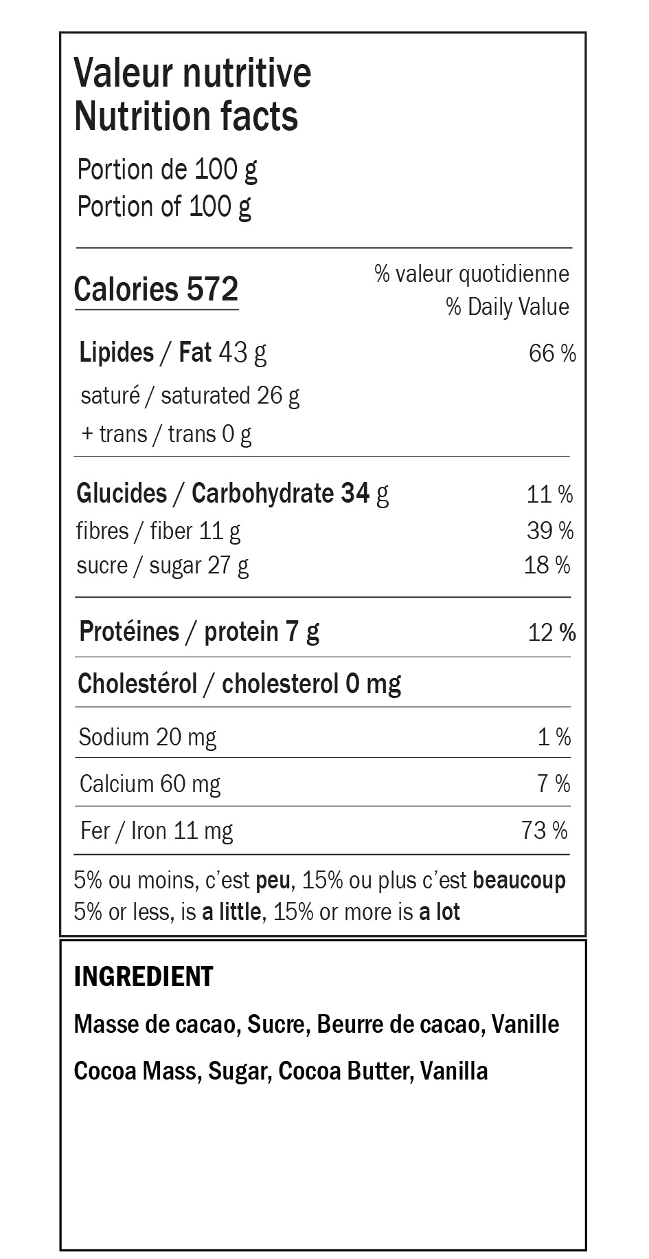 Chocolat Noir Nature 75%