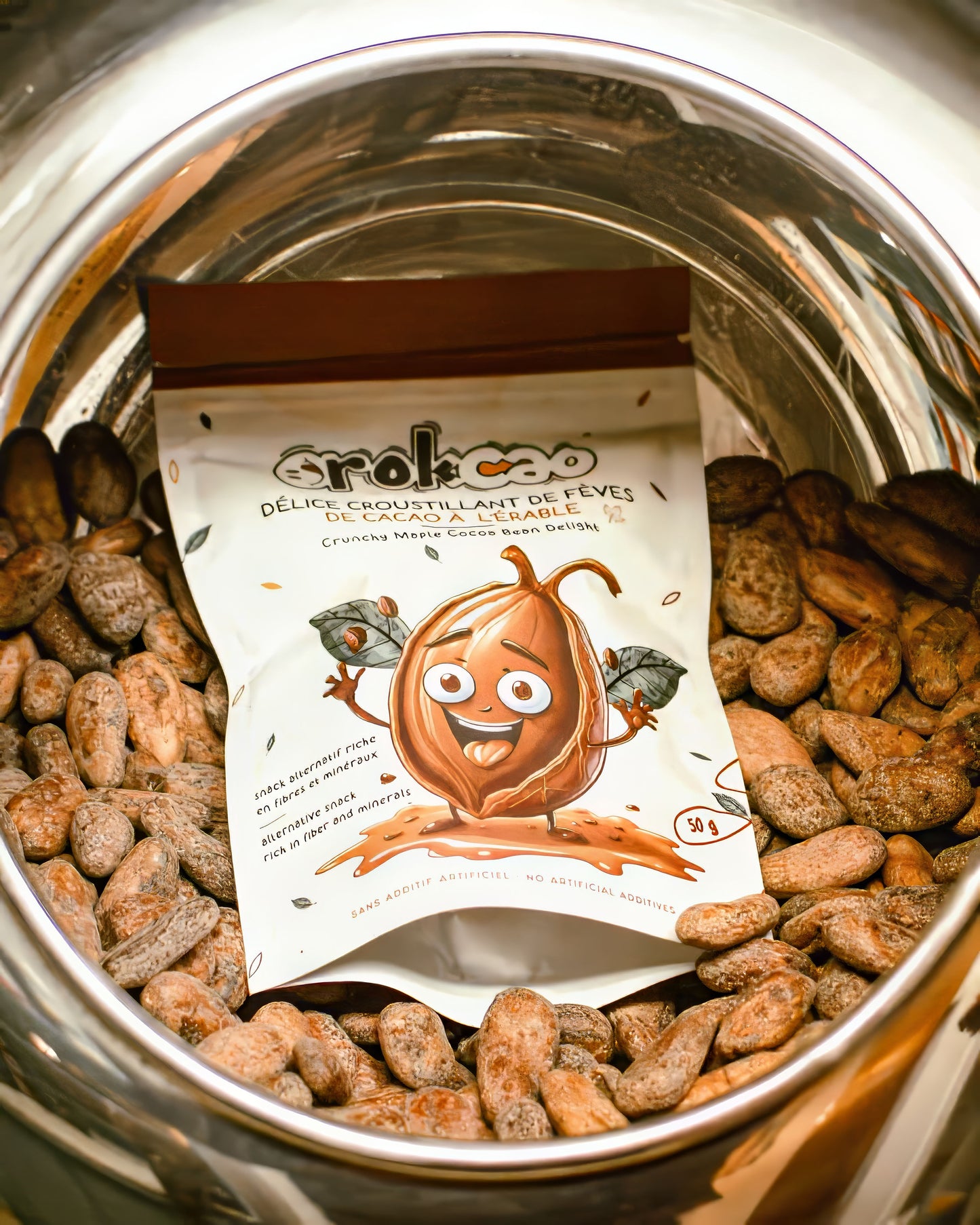 Fèves de cacao à l'érable et Chocolat